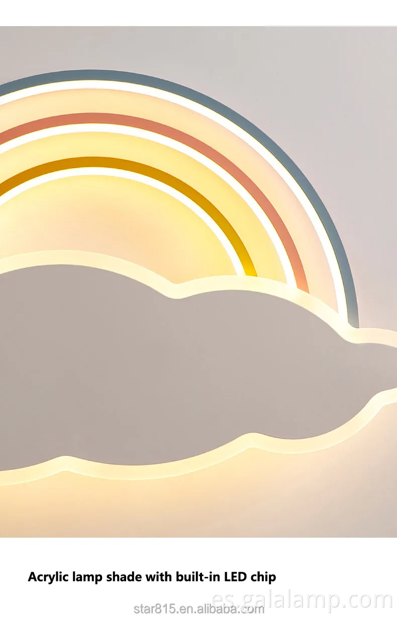 Luz de techo de dormitorio, creatividad moderna, habitación de la sala de iluminación inteligente